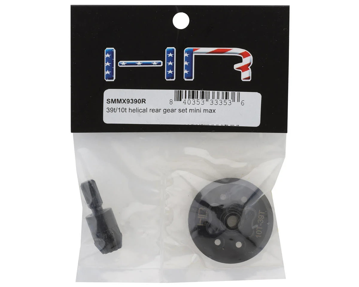 Hot Racing HRASMMX9390R Traxxas® Mini Maxx® Steel Helical Differential Ring & Pinion Gear (Rear) (39T/10T)
