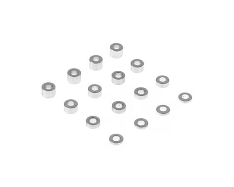 Hot Racing HRASPC3004 M3 1.5-4.5mm Aluminum Standoff Spacer Set (16)