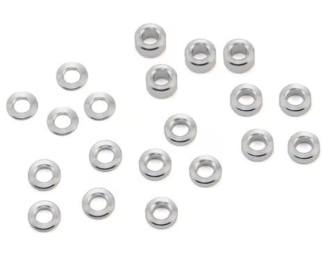 Hot Racing HRASPC3005 M3 Aluminum Standoff Spacer Set (0.5, 1, 1.5, 2, 3mm)