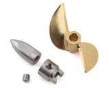 Hot Racing HRASPN1000E Brass Prop Set with Bullet Nut & Drive Dog: Traxxas M41, Spartan