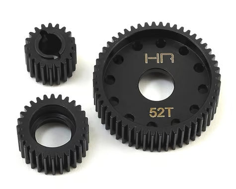 Hot Racing HRASSCP1000T Axial 3-Gear Hardened Steel Transmission Gear Set