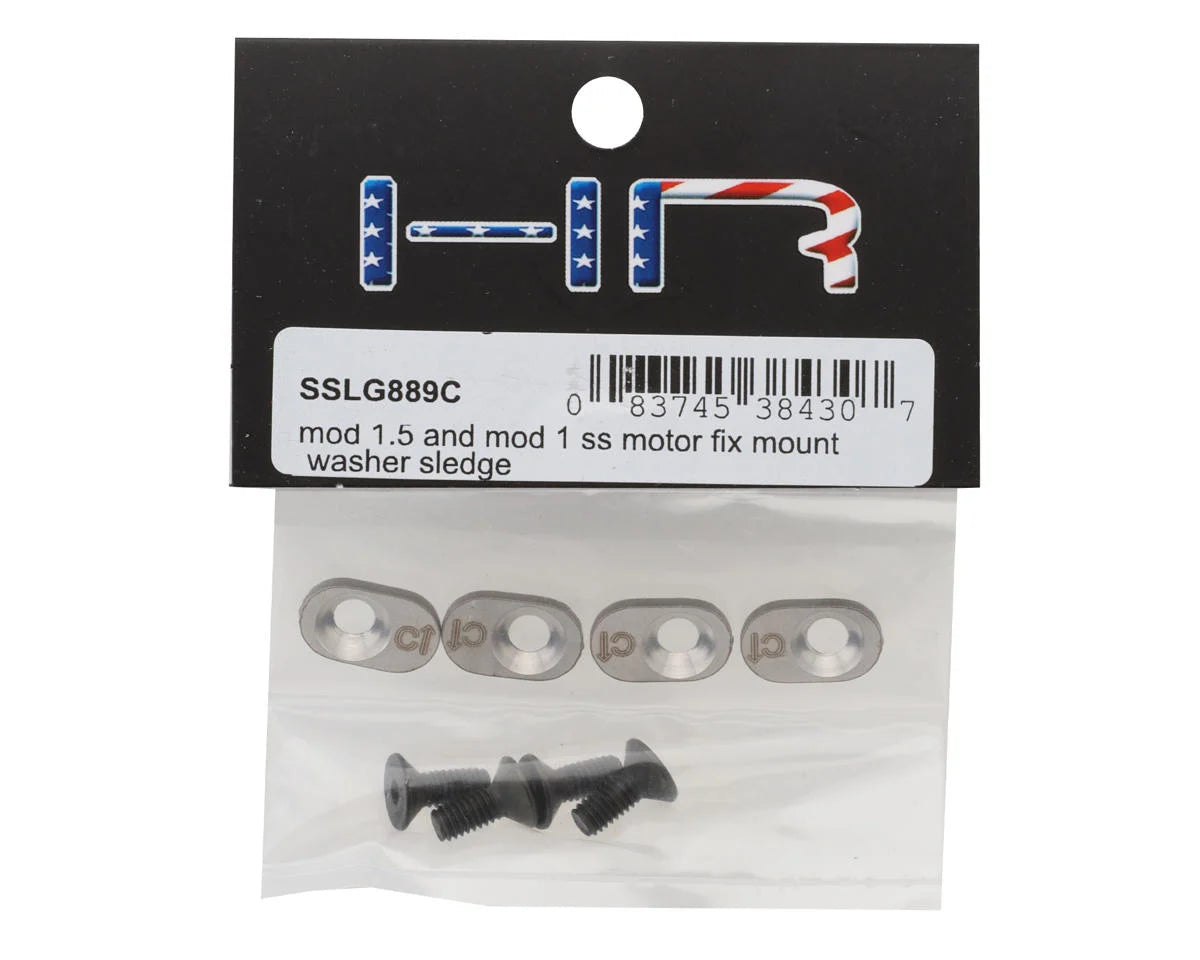 Hot Racing HRASSLG889C Stainless Steel Motor Locking Washers for Traxxas Sledge (1.5 Mod 12/34)