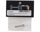 Hot Racing HRASTE04HP Hardened Chrome Plated Caster Block King Pin Set for Traxxas 2WD (2)