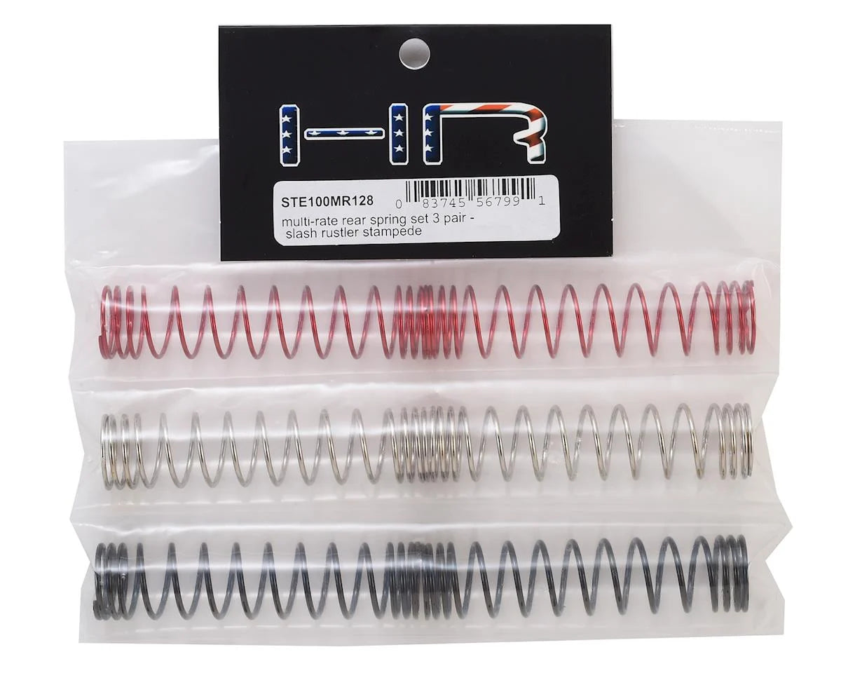 Hot Racing HRASTE100MR128 Multi Rate Rear Spring Set for Traxxas Slash (3 Pair)