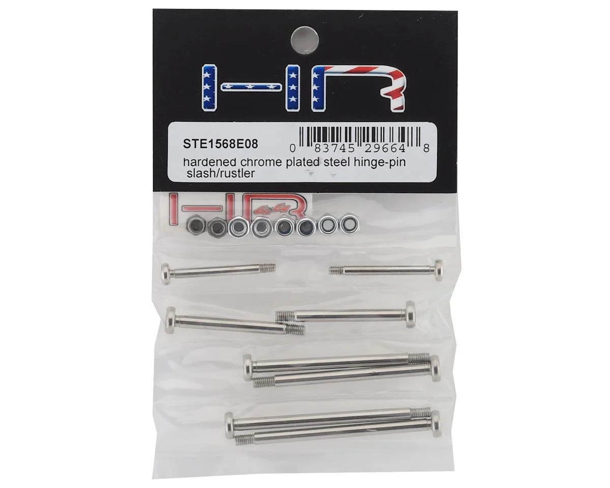 Hot Racing HRASTE1568E08 Hardened Chrome Plated Steel Hinge-Pin Set for Traxxas Slash