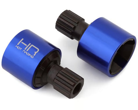 Hot Racing HRASXMX37M06 Chrome Steel 4-Slot Drive Cups for Traxxas XRT (2)