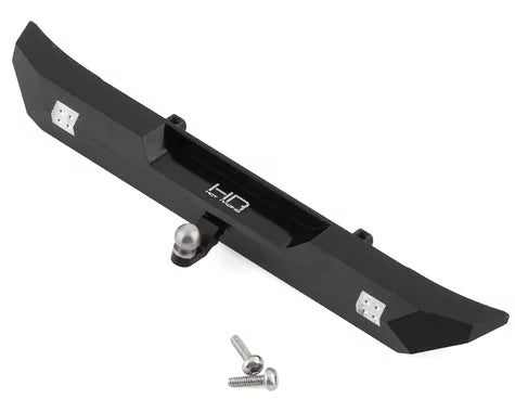 Hot Racing HRASXTF03JR01 Axial SCX24 Aluminum Rear Bumper (Black) (AXI00002V2)