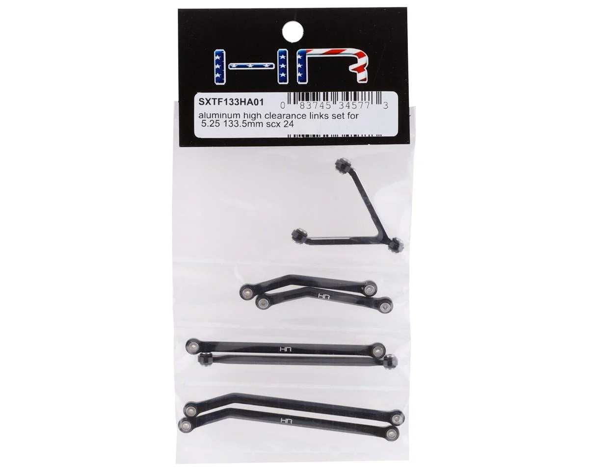 Hot Racing HRASXTF133HA01 Axial SCX24 Deadbolt Aluminum High Clearance Links Set (133.5mm)