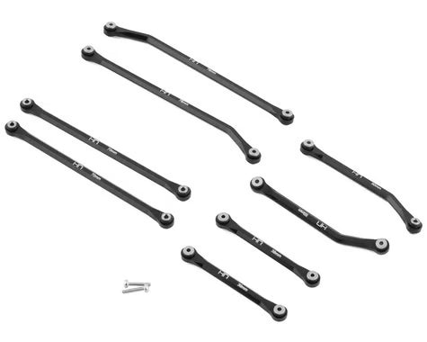 Hot Racing HRASXTF133HFG01 Axial SCX24 Aluminum High Clearance 4 Link Set (153.7mm)