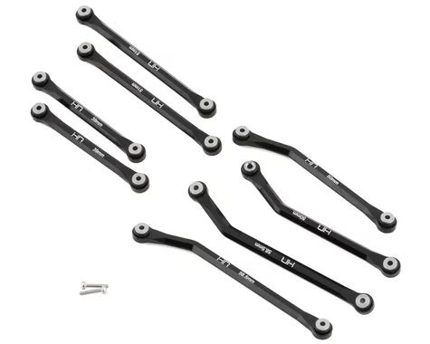 Hot Racing HRASXTF133HFJ01 Axial SCX24 Aluminum High Clearance 4 Link Set (133.7mm)