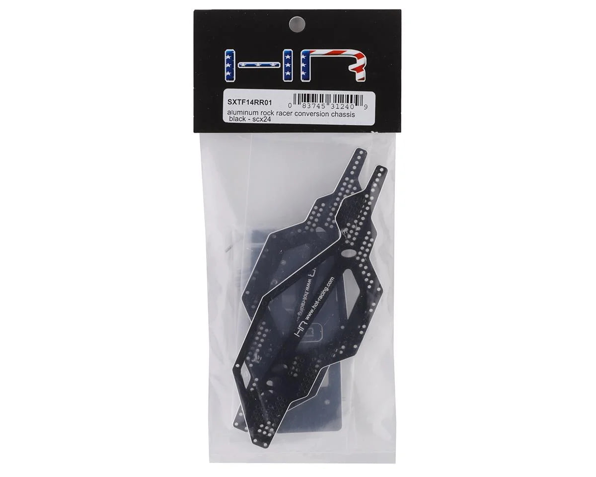 Hot Racing Axial SCX24 Aluminum Rock Racer Conversion Chassis (Black)
