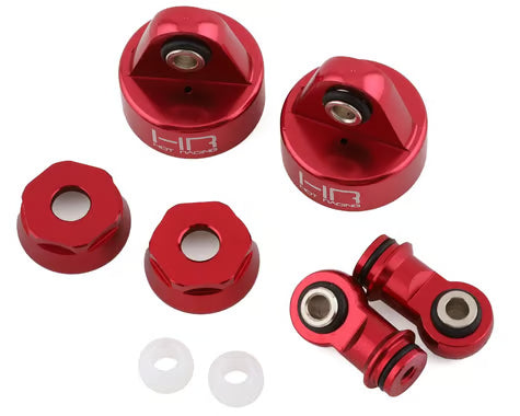 Hot Racing HRATUDR156CA02 Traxxas UDR Aluminum Shock Caps & Ends (Red) (2)