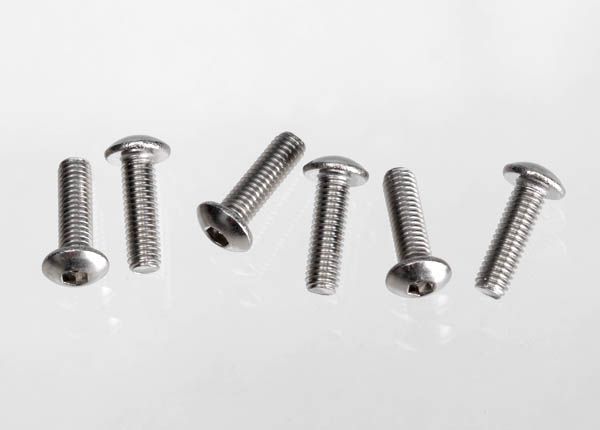 TRAXXAS 2577X SCREWS BUTTON-HEAD 3X10 SS HEX