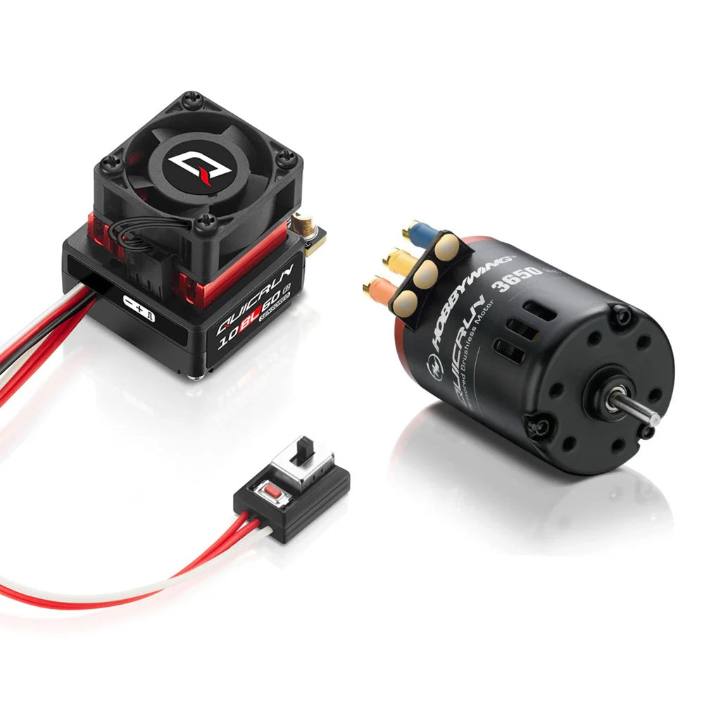 Hobbywing HWI30803203 Quicrun 10BL60 SD G2 ESC & QR3650 SD 21.5T G2 Motor Combo (2S)