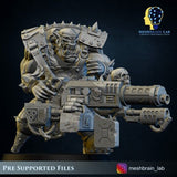 3d Printed Ork Pirate Big Bada Boom Flamethrower by Meshbrain Labs