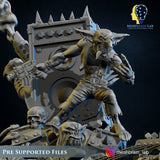 3d Printed Ork Warboss Jarriz "The Beast" by Meshbrain Labs