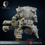 3d Printed Ork Pirate Big Bada Boom Flamethrower by Meshbrain Labs