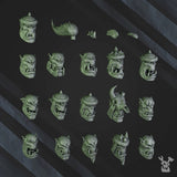 3d Printed Squad of 6 Ork Boys by DakkaDakka Miniatures
