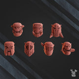 3d Printed Squad of 5 Ork Boombo Boyz by DakkaDakka Miniatures