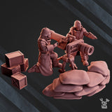 3d Printed 2nd Death Division Heavy Weapons Team by DakkaDakka Miniatures
