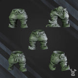 3d Printed Squad of 5 Ork Bigg'uns by DakkaDakka