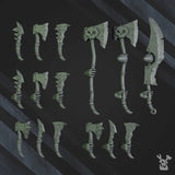 3d Printed Squad of 5 Ork Bigg'uns by DakkaDakka Miniatures