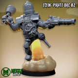 3d Printed Ork Flyin Pirate Set x6 by Mekka Miniatures