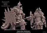 3D Printed Iron Orc Warlord on Warboar by Avatars of War