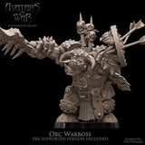 3D printed Black Orc Warlord by Avatars of War