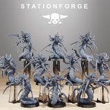 3D Printed Xenarid Serpents x10 by StationForge Miniatures