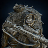 3d Printed Ork Commando Sniper by Meshbrain Labs Miniatures