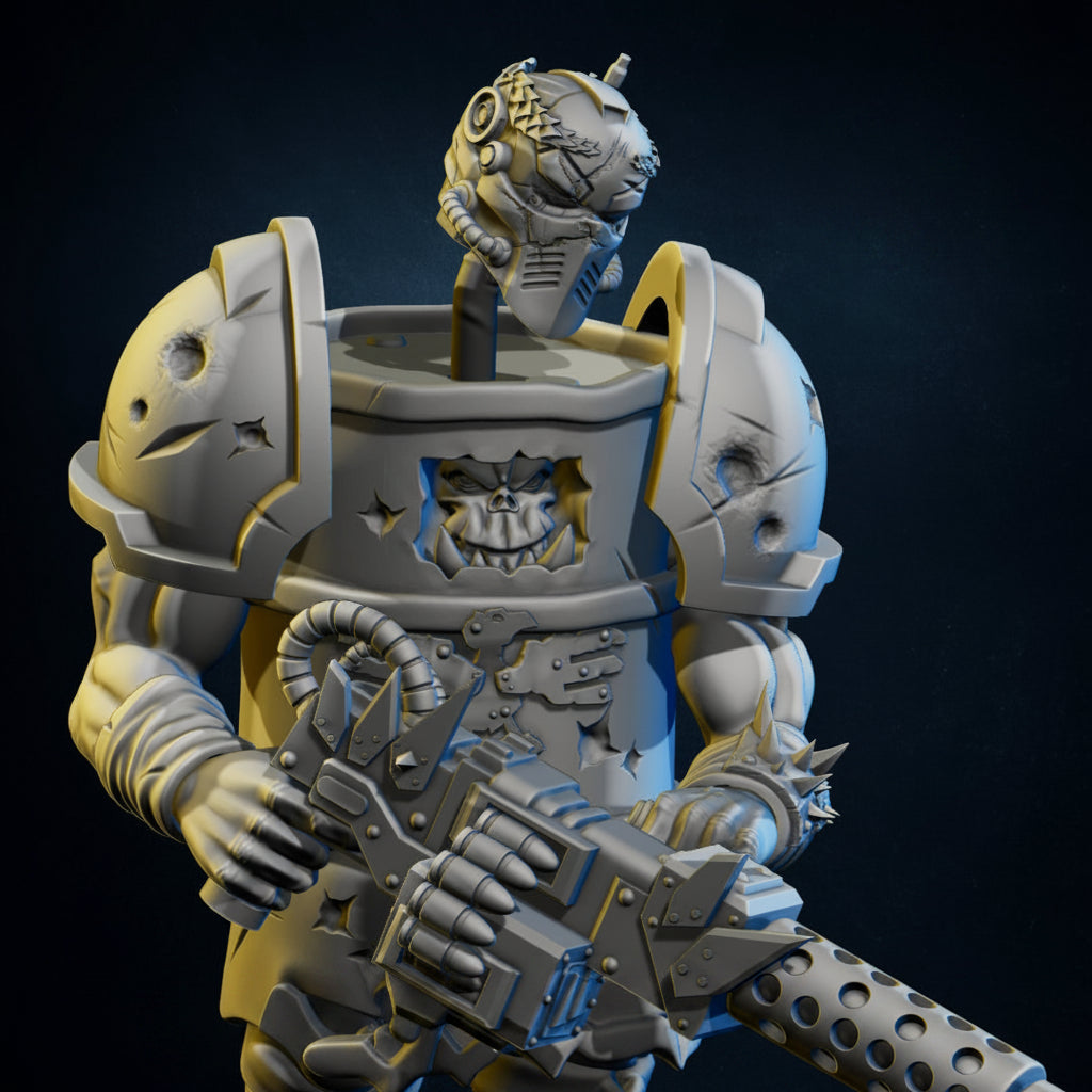 3d Printed Ork Commando Stealth Master 2 by Meshbrain Labs Miniatures