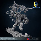 3d Printed Ork Boss Big Klaw by Meshbrain Labs Miniatures