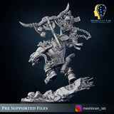3d Printed Ork Boss Big Klaw by Meshbrain Labs Miniatures