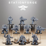 3D Printed Orkaz Pirates x10 by StationForge Miniatures