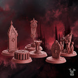 3d Printed Crimson Wing Objective Markers by DakkaDakka Miniatures