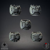 3D Printed Bloody Skulls Dismemberers by EightLegsMiniatures