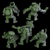 3d Printed Black Orks Mob by DakkaDakka Miniatures