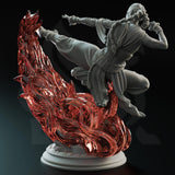 3D Printed Fire Element Monk by DM Stash