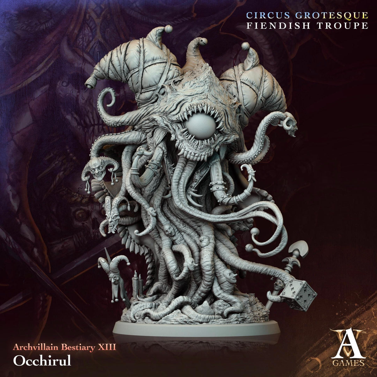 3D Printed Occhirul by Archvillain Games