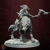 3D printed Orc Dire Wolf Riders by Monolith Arts