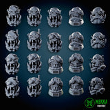 3d Printed Cybork Heads x20 by Mekka Miniatures