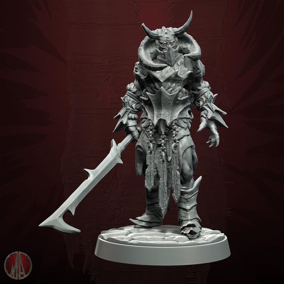 3D printed Orc Swordmasters by Monolith Arts
