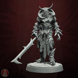 3D printed Orc Swordmasters by Monolith Arts
