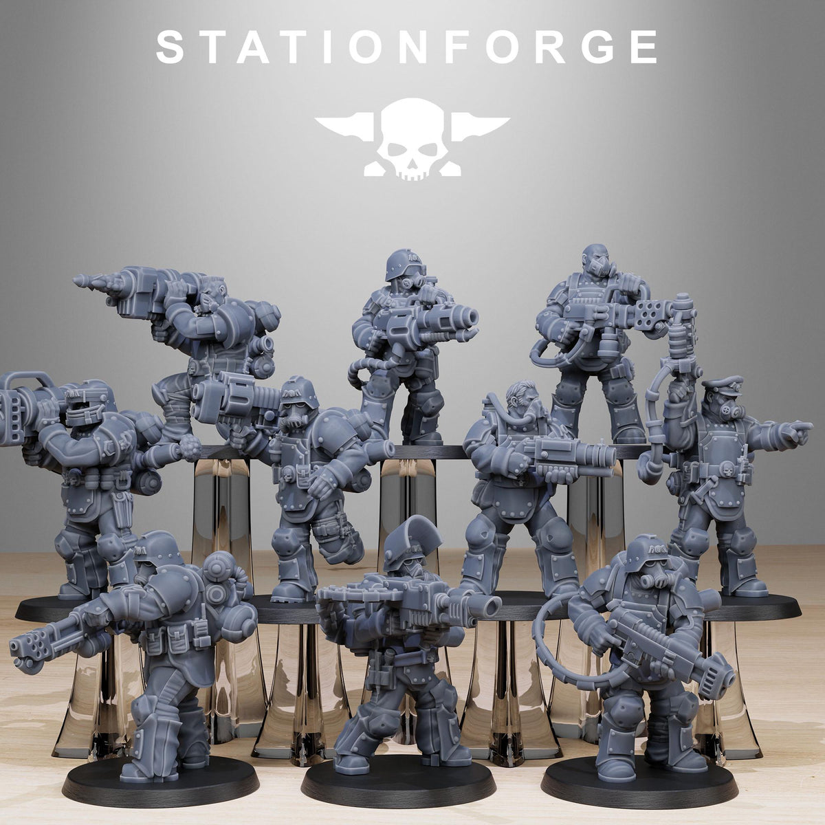 3D Printed GrimGuard Anti-Armor by StationForge Miniatures
