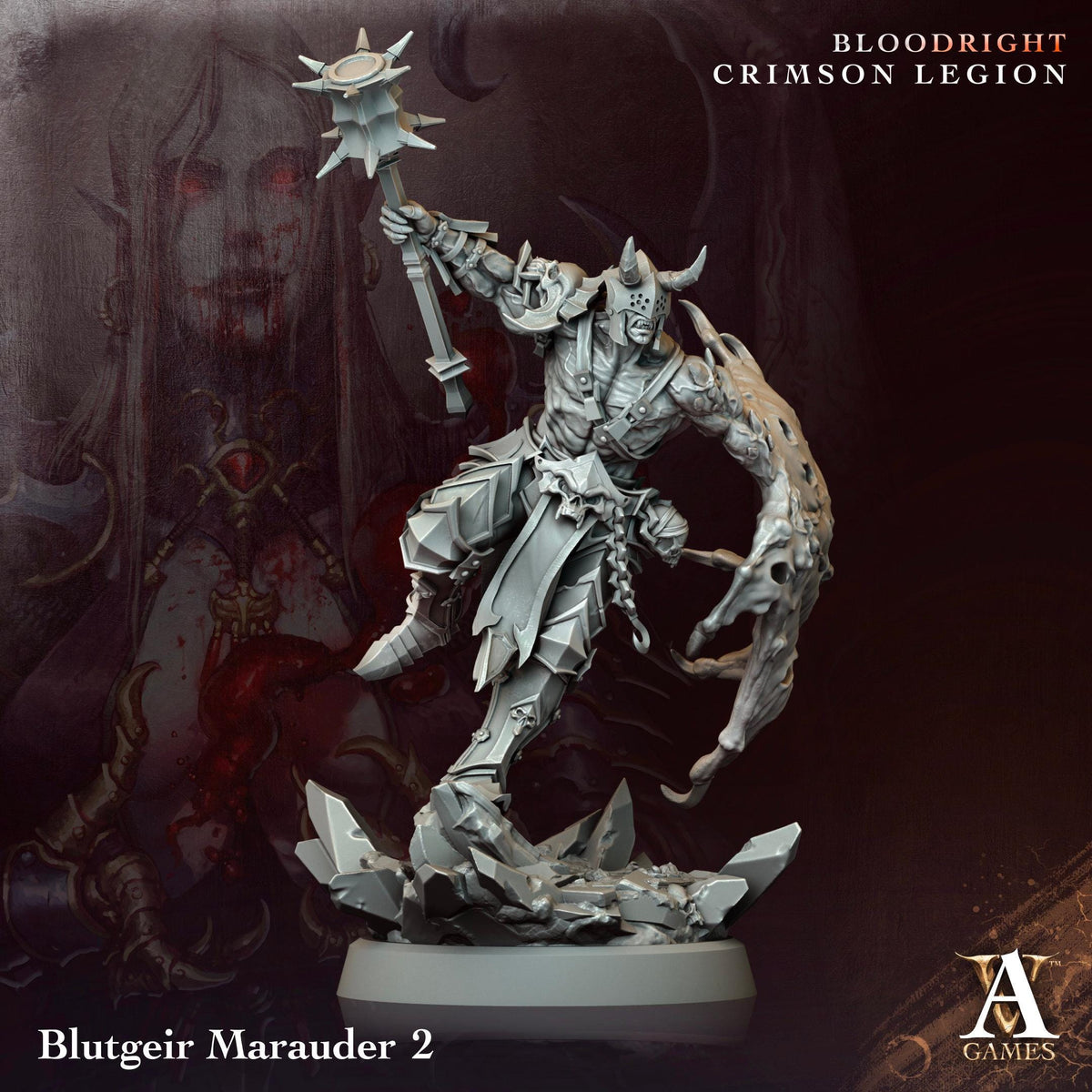 3D Printed Blutgeir Marauders by Archvillain Games