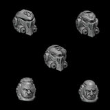 3d Printed Crimson Lords Heavy Armor Helmets x10 by Greytide Studio