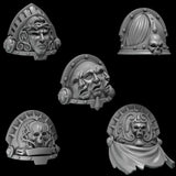 3d Printed Crimson Lords Shoulderpads x10 by Greytide Studio