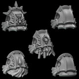3d Printed Crimson Lords Shoulderpads #3 x10 by Greytide Studio