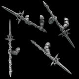 3d Printed Crimson Lords 2 Handed Spear Set  by Greytide Studio